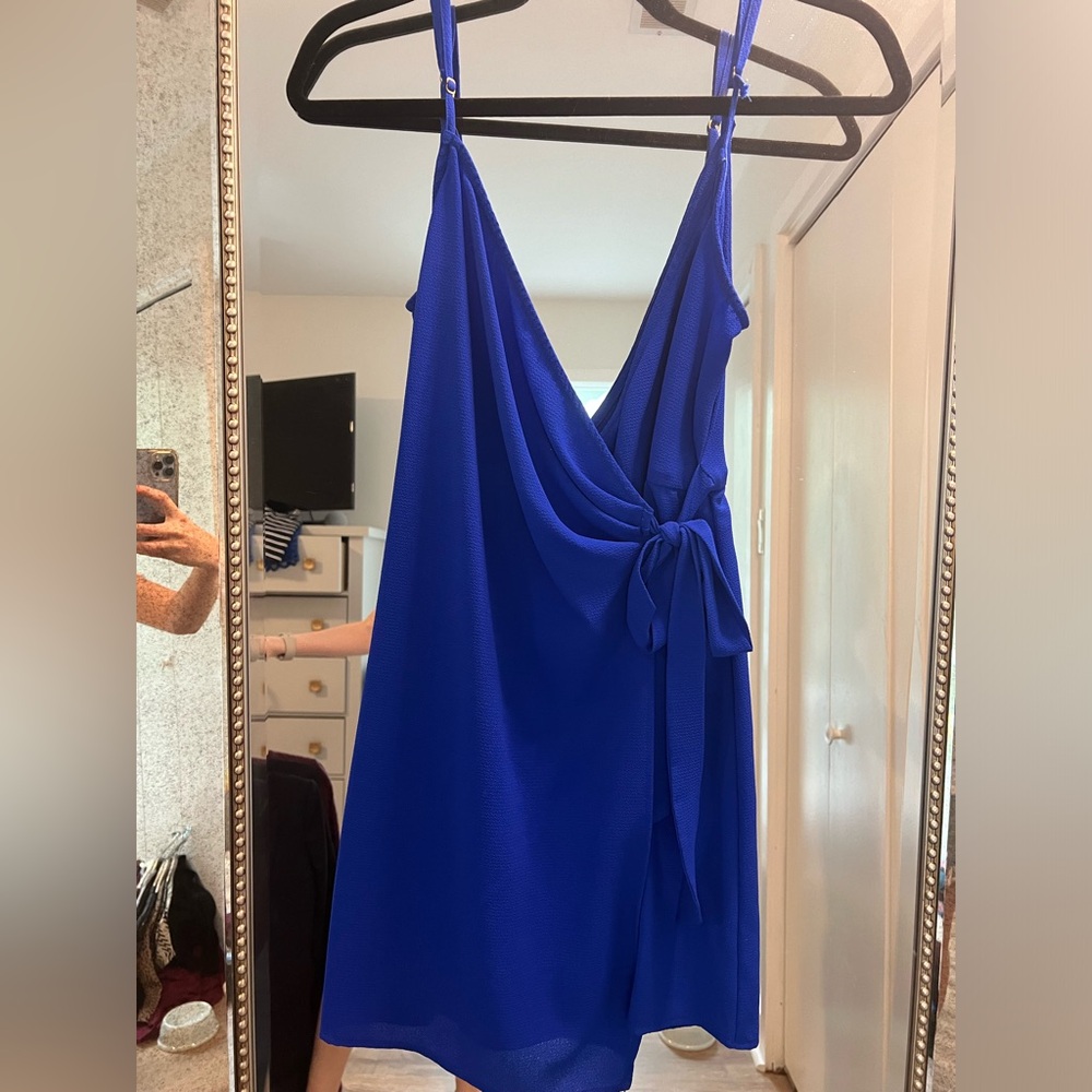 Show Me Your MuMu cobalt blue mini dress